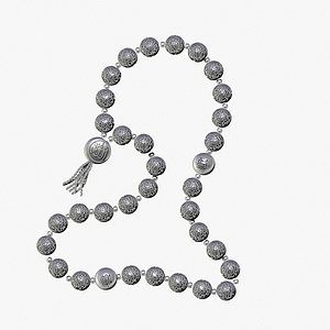 Muslim rosary beads for casting in silver