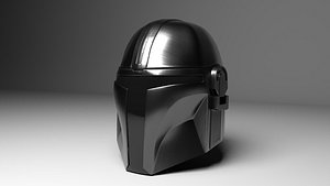 3D helmet mandalorian