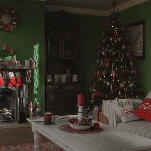 Xmas Living Room