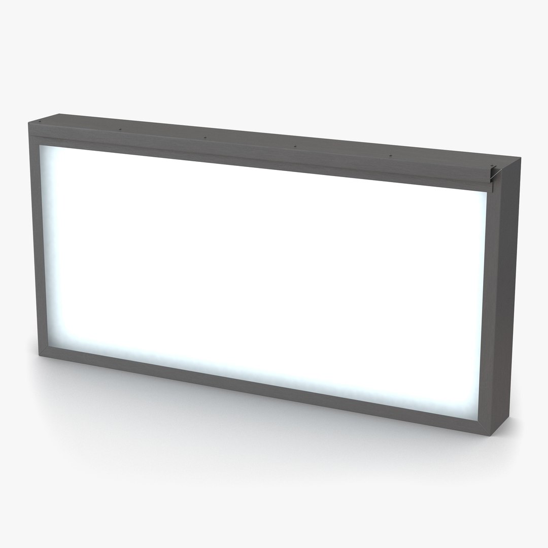 Medical XRay Light Box 3D model preview