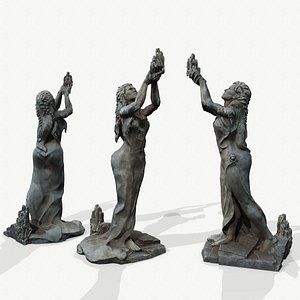 Woman Statue 3D model