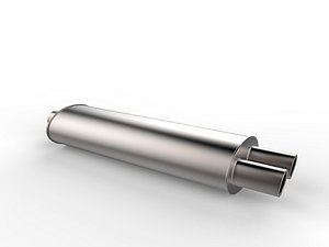 3D exhaust pipe model
