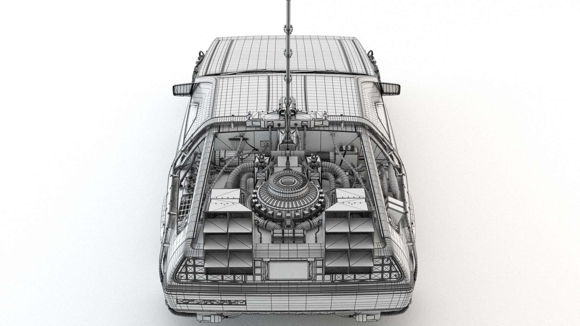DeLorean Time Machine From Back To The Future I 3D Model - TurboSquid ...