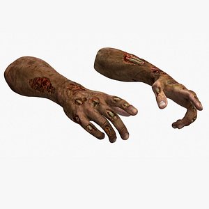 Zombie Hands Rigged for Maya model