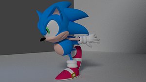 3D sonic rigged model
