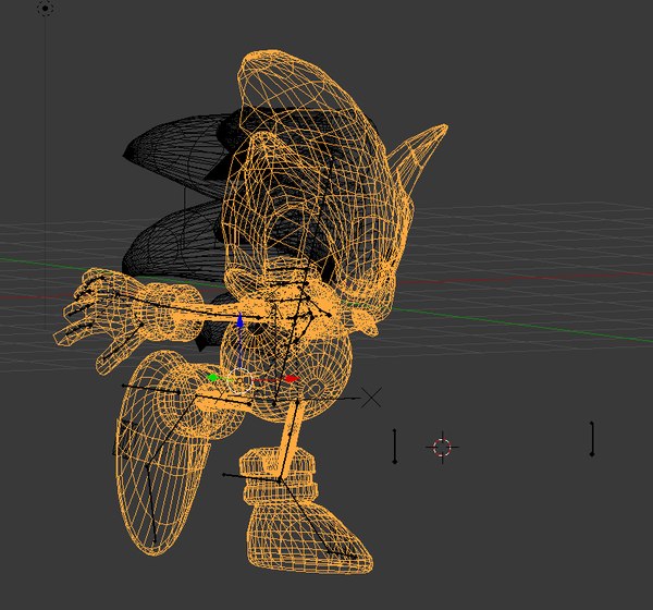 modelo 3d Sonic Rigged - TurboSquid 1179484