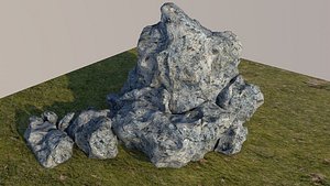 obj rock displacement