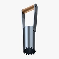 Hand Bulb Planter with Hollow Serrated Cup and Retained Crossgrip