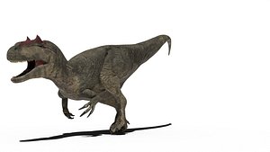 Allosaurus dinosaur 3d rig blender 3D model