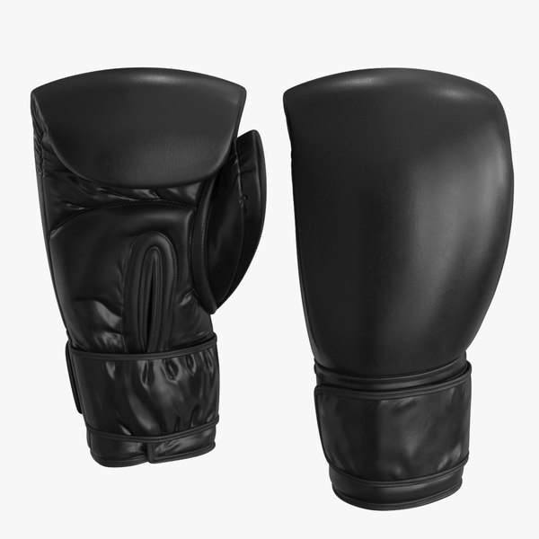 3D Boxing Glove Black model