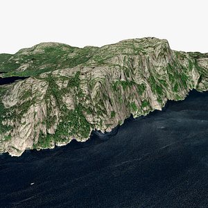Prekestolen Mountain Municipality of Strand in Rogaland County Norway model