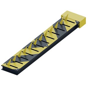 Road spikes rose Low poly