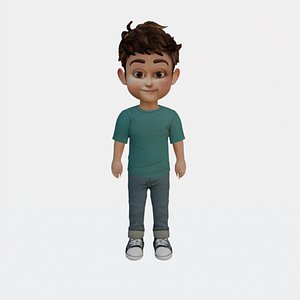 3D model 3D Cartoon Boy model