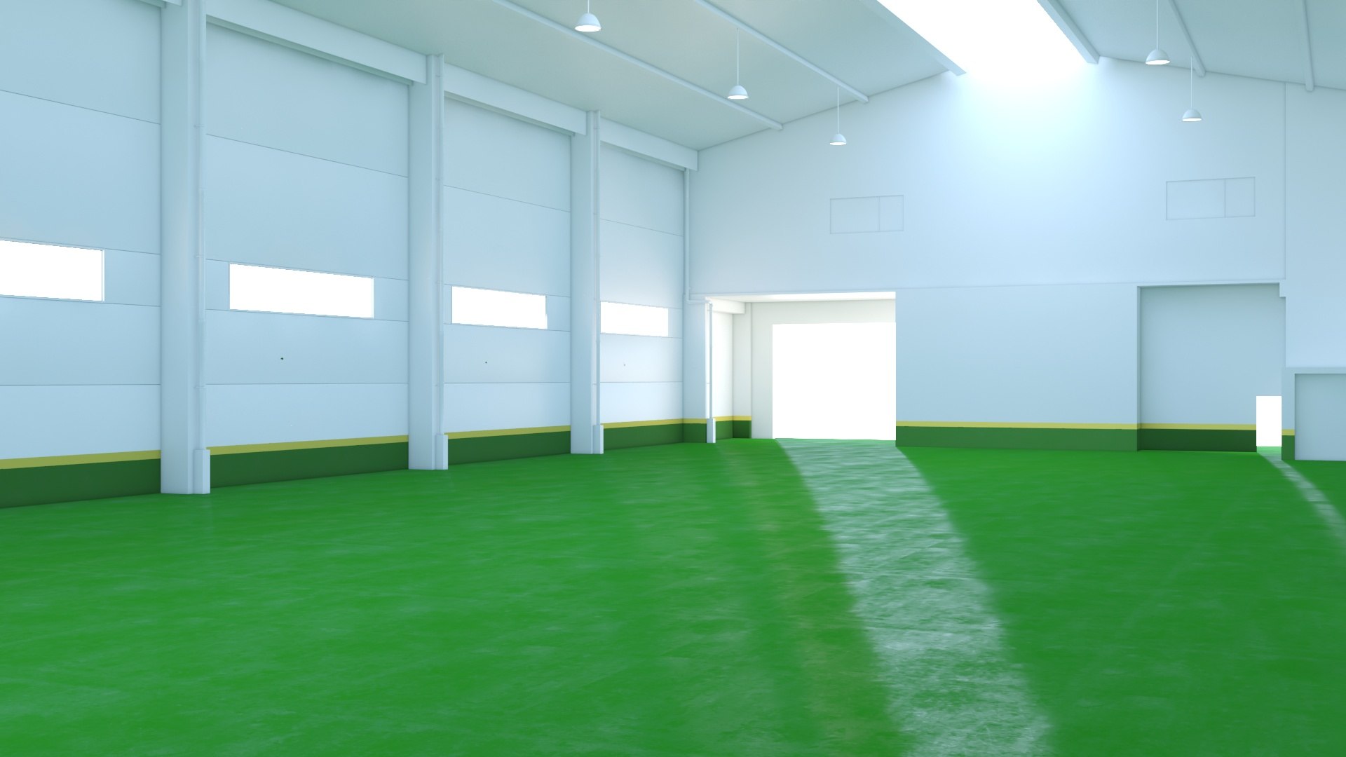 3D Factory Hall Industrial Warehouse Interior - TurboSquid 1768148