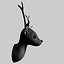 3d deer head model