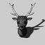 3d deer head model