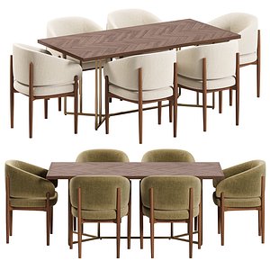 3D Westwing Nemo Chair and Luca Dining Table model