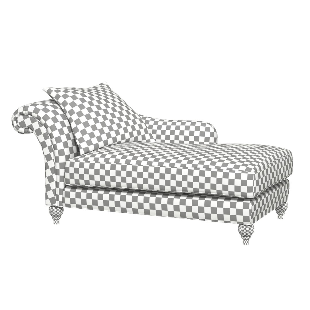 3d baker milling road chaise lounge model