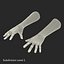Old Man Hands 3 Pose 4 3D Model