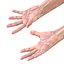 Old Man Hands 3 Pose 4 3D Model