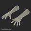 Old Man Hands 3 Pose 4 3D Model