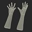 Old Man Hands 3 Pose 4 3D Model
