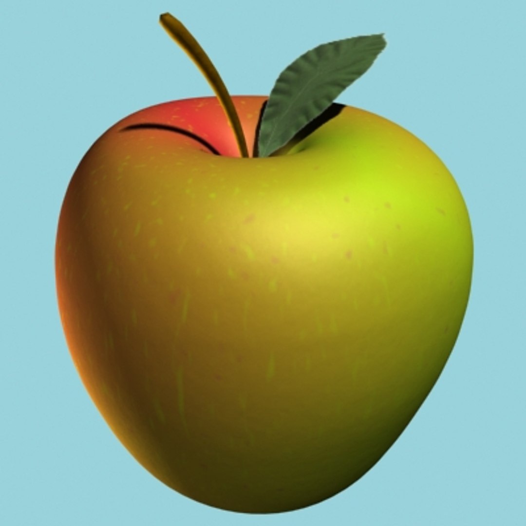 3d-model-apple-leaf