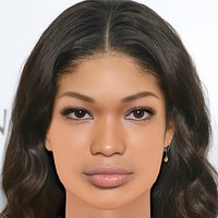 Chanel Iman Head - No Hair - Low poly head for game