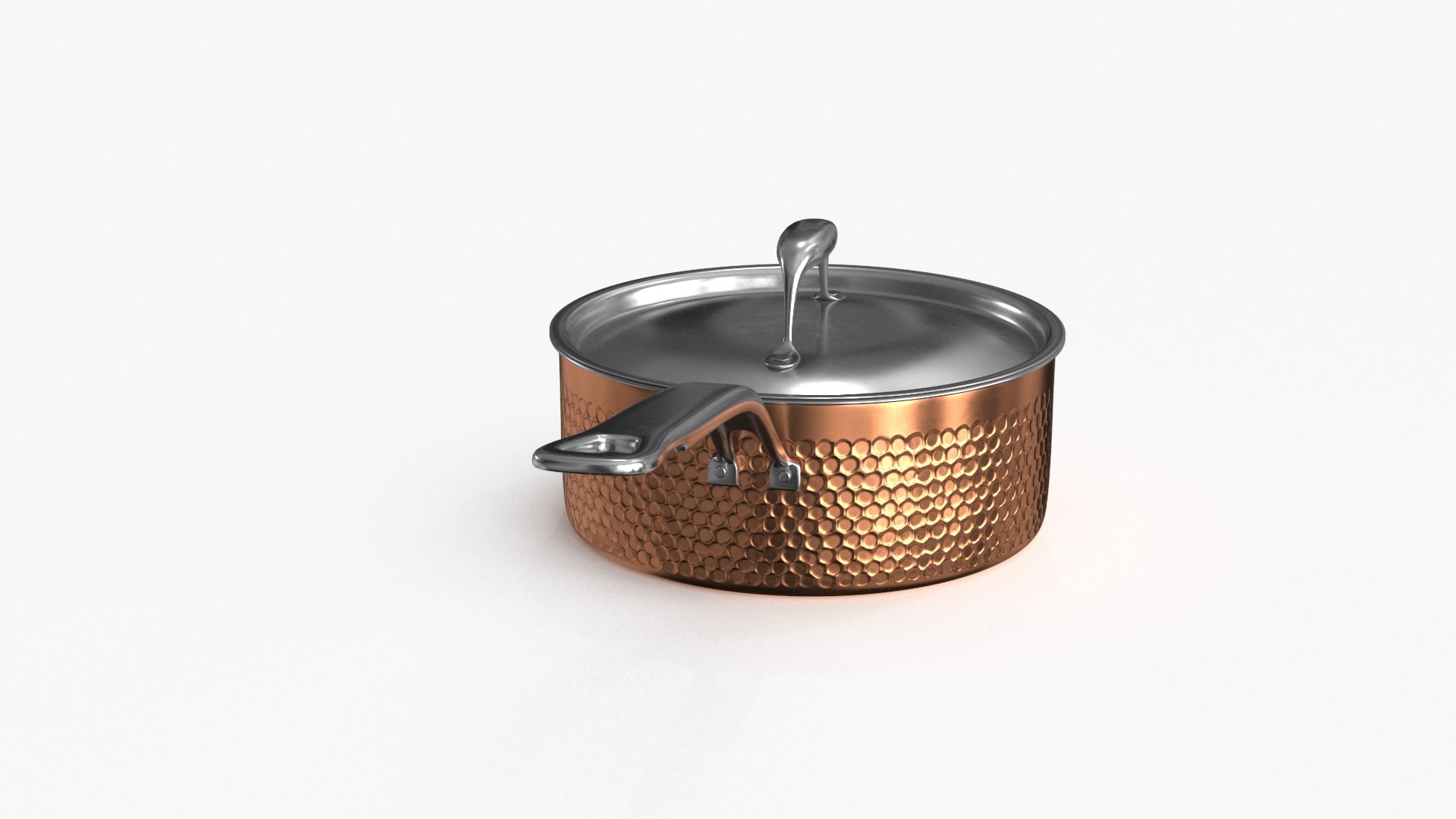 3D Model Stainless Steel Cookware Pan V4 - TurboSquid 2003459
