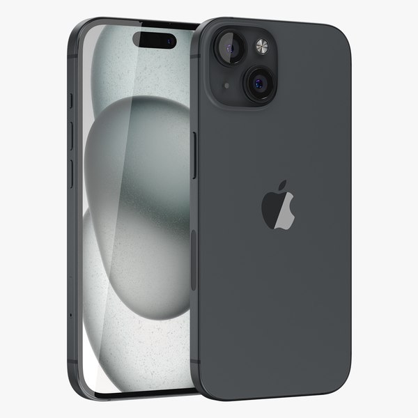 3D model iPhone 15 Black