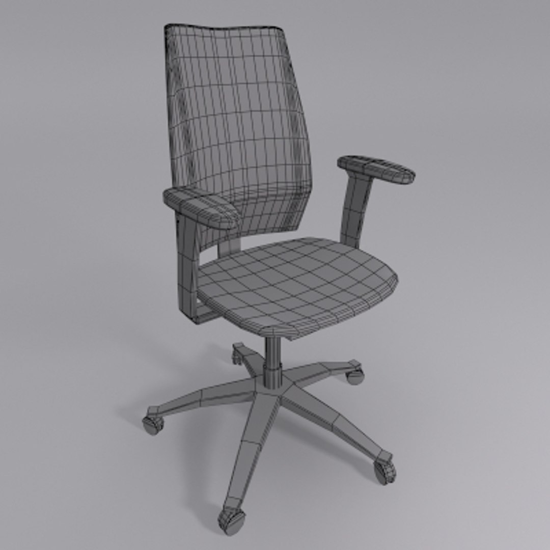 3d Model Of Office Chair - Materials