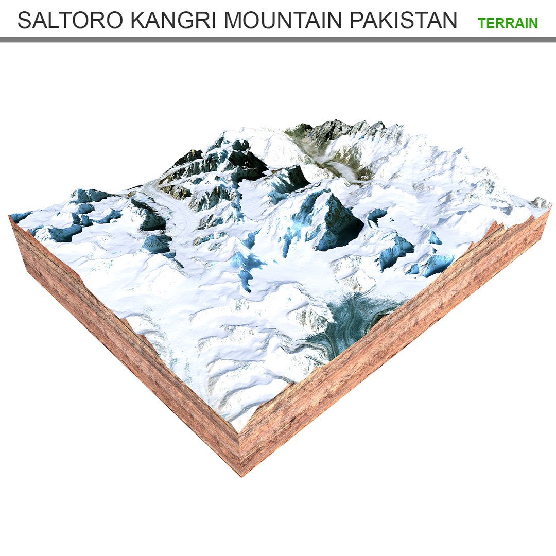 Saltoro Kangri Mountain Pakistan 3D Model TurboSquid 2061892