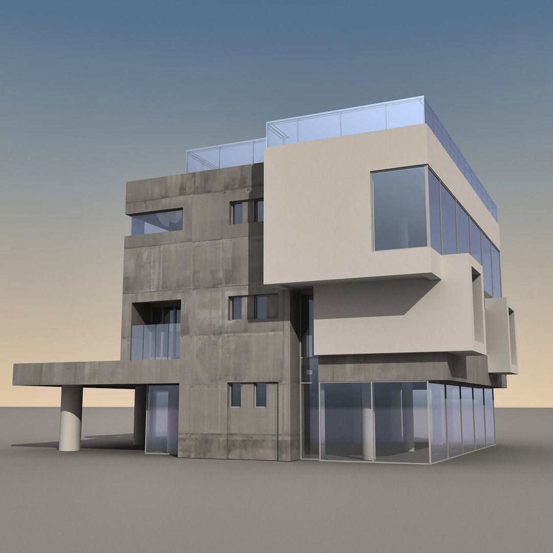 Modern Building 3d Max