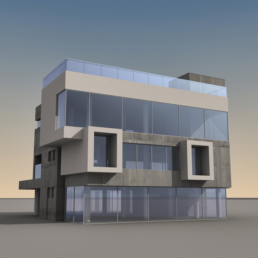 Modern Building 3d Max