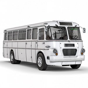 Ikarus 620 -  Vintage European City Bus - Rigged 3D model