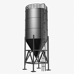 3ds silo grain