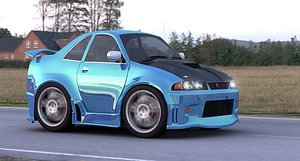 Smart car nissan skyline gtr