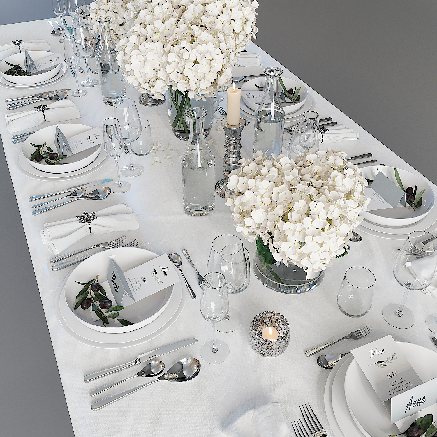 modelo 3d AJUSTE DE MESA DE LUJO - TurboSquid 1377368