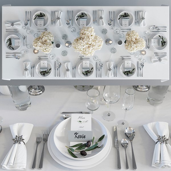 3D table setting