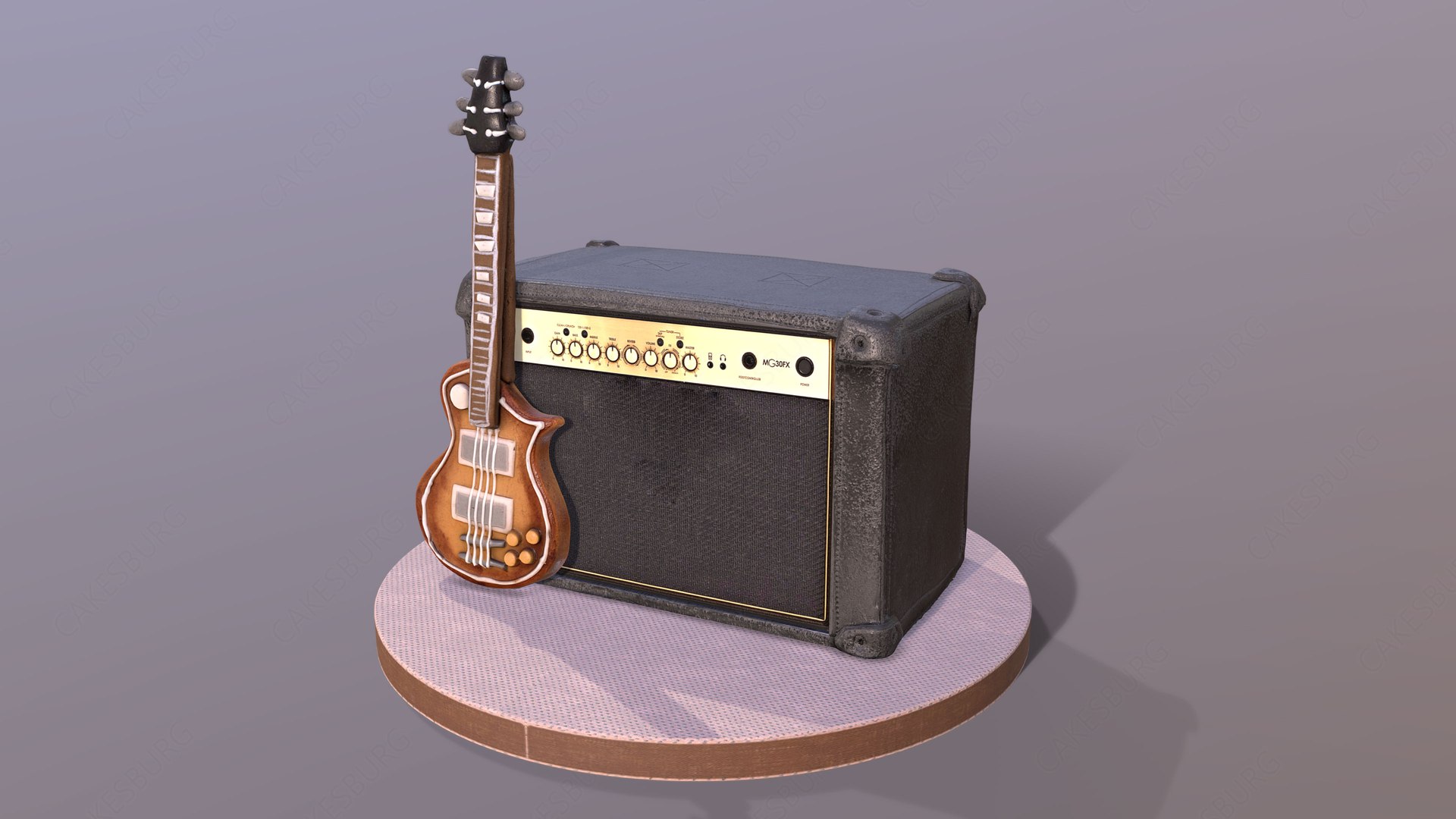 3D Guitar Cake - CakeCentral.com