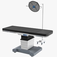 Operating Table With Lights