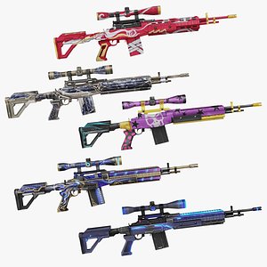 M21A5 Rifle Game Weapon 5x