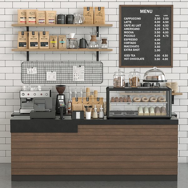 Coffee Shop 3D Models for Download | TurboSquid