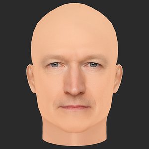 Low Poly Tim Cook Head 3D model