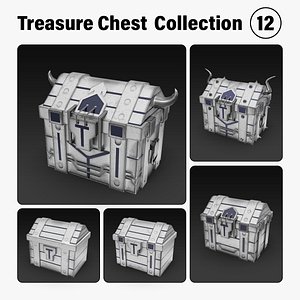 Low Poly Treasure Chest Collection - Set 12