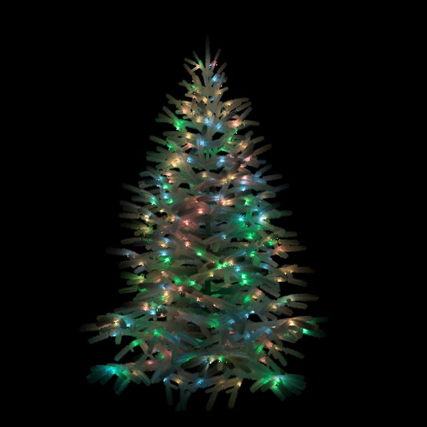 3D model christmas tree garland animation