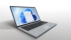 3D LG Gram laptop Low-poly