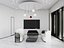 Futuristic Minimal Office Lounge