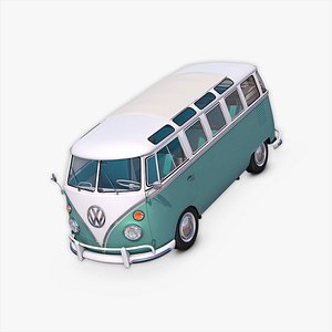 3D Volkswagen Type 2 model