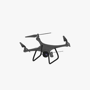 Military Recon Scout Drone Game-Ready 3D Model  Animated